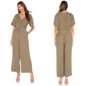 L'Academie Lissa Olivine Green Jumpsuit Romper Olive Green XXS NEW NWT